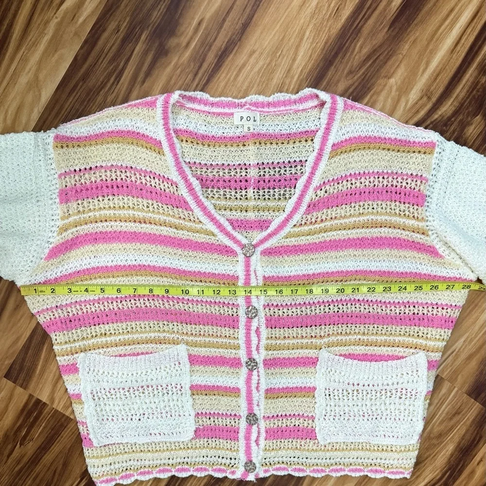 POL Multicolor Striped Women's Cardigan - Picture 5 of 6